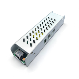 100W Slim Long Strip Power Supply, 110–240V Wide Voltage, Anti-Scratch Case, for LED & Security